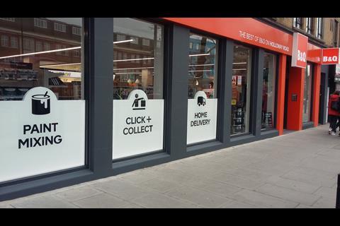 B&Q Holloway Road fascia 2